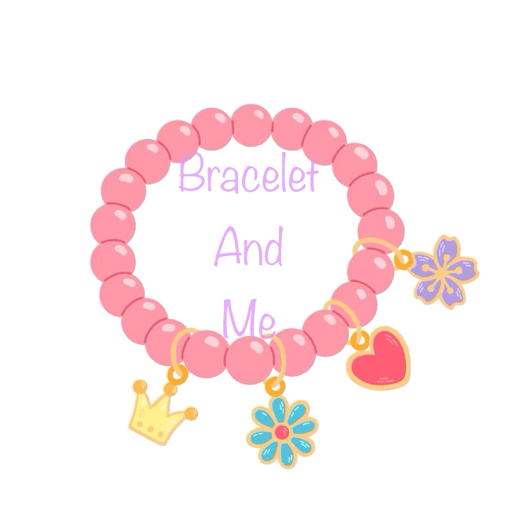 Bracelet & Me — a pink beaded bracelet with cute charms